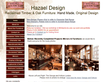 Tablet Screenshot of hazaeldesign.com